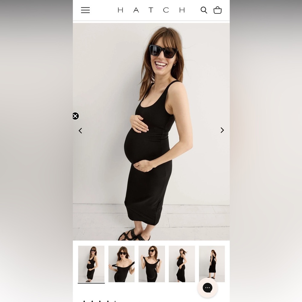 Hatch Body Tank Maternity Dress EUC